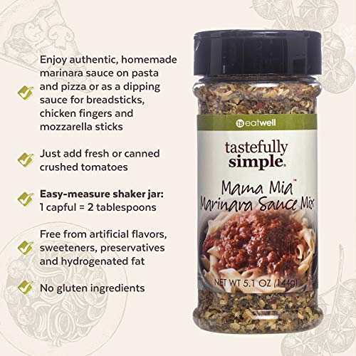 Tastefully Simple Mama Mia Marinara Sauce Mix - Perfect For Seas