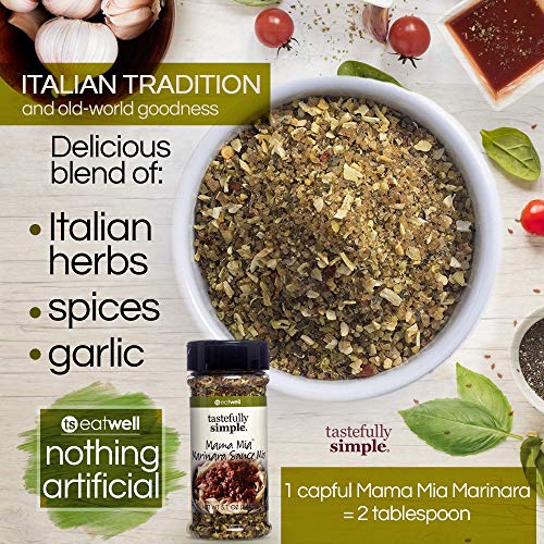 Tastefully Simple Mama Mia Marinara Sauce Mix - Perfect For Seas