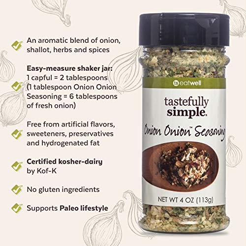 Tastefully Simple Onion Onion Seasoning - Great On Meat, Poultry