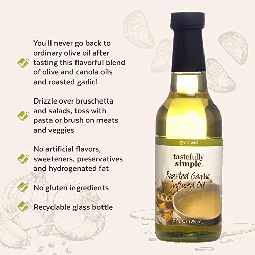Tastefully Simple Roasted Garlic Infused Oil - Great For Dipping