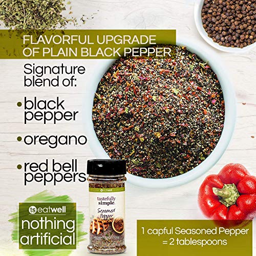 Tastefully Simple Seasoned Pepper, No Msg, All Natural, No Prese