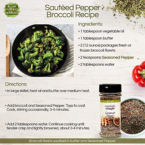 Tastefully Simple Seasoned Pepper, No Msg, All Natural, No Prese