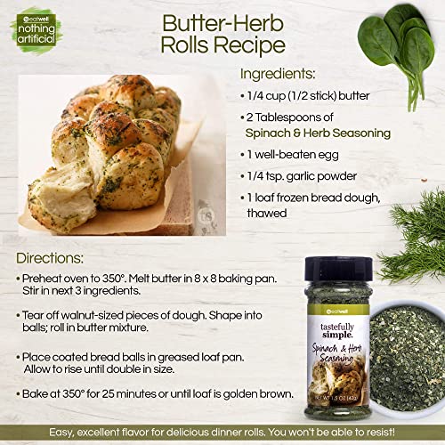 Tastefully Simple Spinach &Amp; Herb Seasoning - Perfect On Potato S