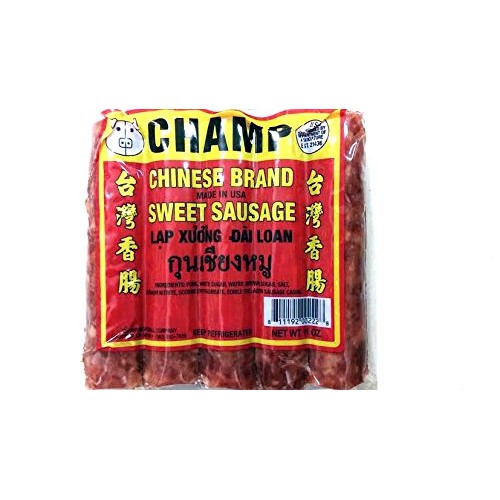 Champ Thai Chinese Style Pork Sausages 11 Oz. Pack Of 3 กุนเชียง