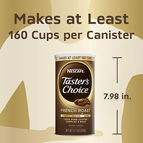 Nescafe Tasters Choice, French Roast Medium Dark Roast Instant-