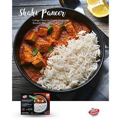 Tastie Choice Cheese Curry Shahi Paneer+Basmati Rice, Ready To