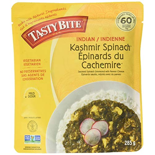 Tasty Bite Entrees Indian Cuisine Kashmir Spinach, 10 Ounce