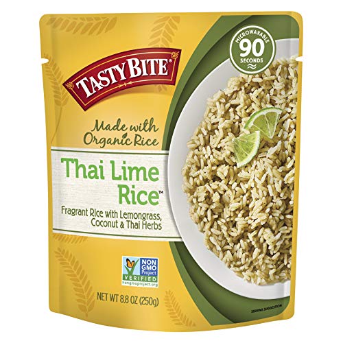 Tasty Bite Thai Lime Rice 8.80-Ounce Pack Of 6, Fragrant Thai-