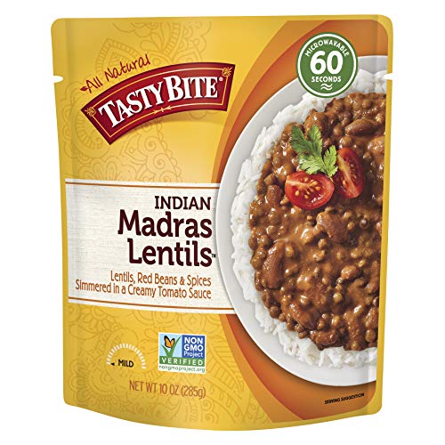 Tasty Bite Indian Entree Madras Lentils 10 Ounce Pack Of 6, Fu