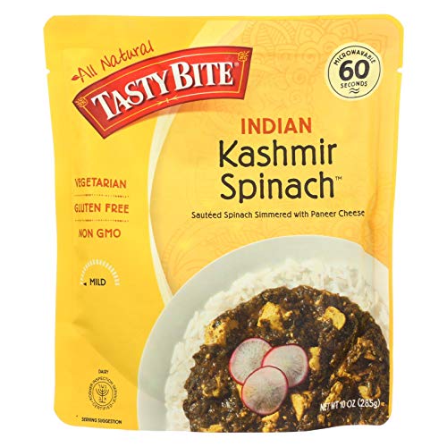 Tasty Bite Entrees - Indian Cuisine - Kashmir Spinach - 10 Oz -