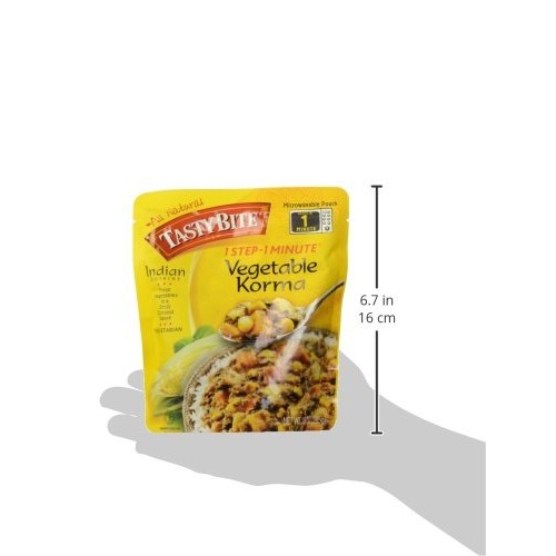 Tasty Bite Indian Entrée, Vegetable Korma, 10 Ounce