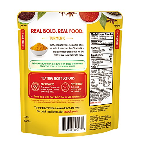 Tasty Bite Indian Entrée, Vegetable Korma, 10 Ounce