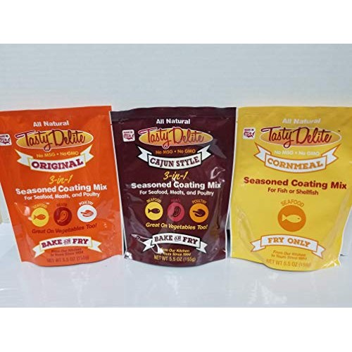 Tasty Delite Coating Mix, Original Seasoned, 3 Pack