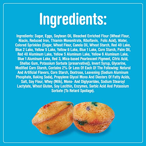 TastyKake Confetti Cake Mini Muffins, 5 Pouchesper Box, 8 Oz, 8....