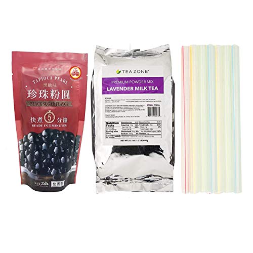 Boba Bubble Tea Lavender Milk Tea Kit With 1 Tea Zone Instant La