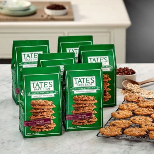 Tates Bake Shop 6 Pack Oatmeal Raisin Cookies