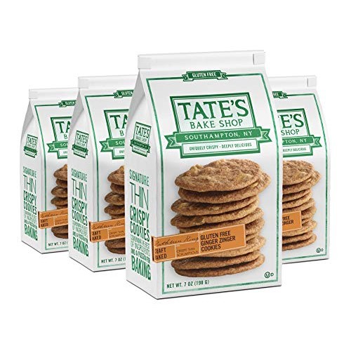 Tates Bake Shop Thin &Amp; Crispy Cookies, Gluten Free Ginger Zinge