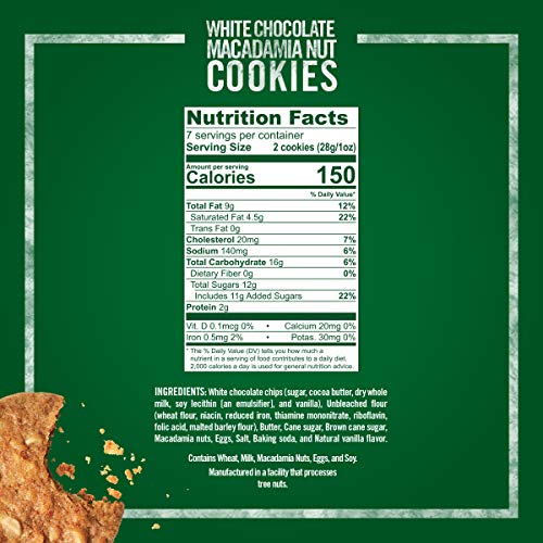 Tates Bake Shop Thin &Amp; Crispy Cookies, White Chocolate Macadami
