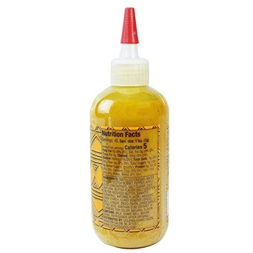 Tattoo Hot Sauce, Scotch Bonnet Curry, 9.75 Ounce Squeeze Bottle