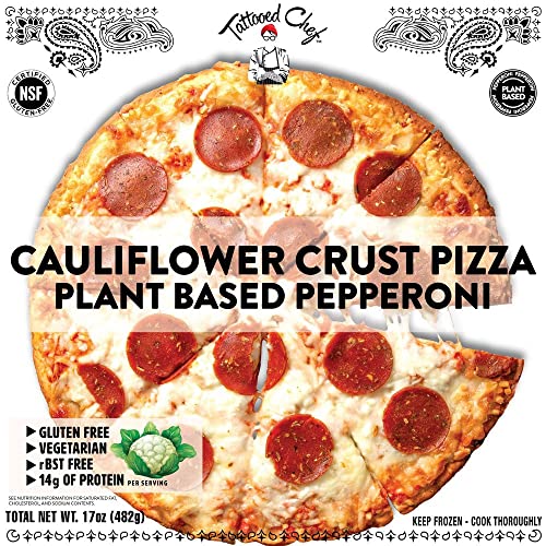 Tatooed Chef Plant Based Cauliflower Crust Pepperoni Pizza, 17 O...