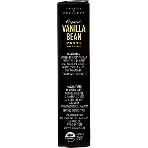 Taylor &Amp; Colledge Paste Tube, Organic Vanilla, 1.7 Ounce