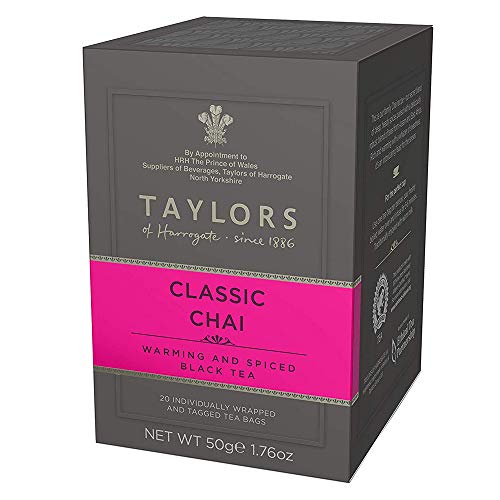Taylors Of Harrogate Classic Chai Tea, 20 Teabags Pack Of 1