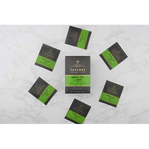 Taylors Of Harrogate Green Tea With Mint, 20 Count Pack Of 1