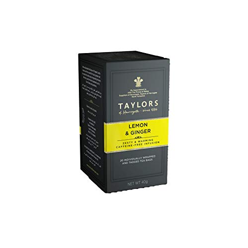 Taylors Of Harrogate Lemon &Amp; Ginger Herbal Tea, 20 Count