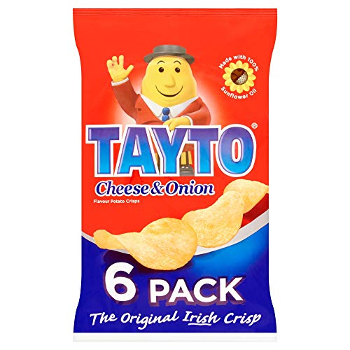 Tayto Cheese &Amp; Onion Chips 25G X 6 Pack By Tayto