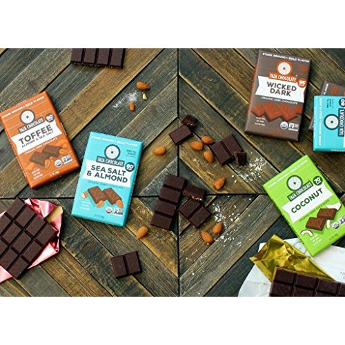 Taza Chocolate Organic Amaze Bar 60% Stone Ground, Toffee Almond