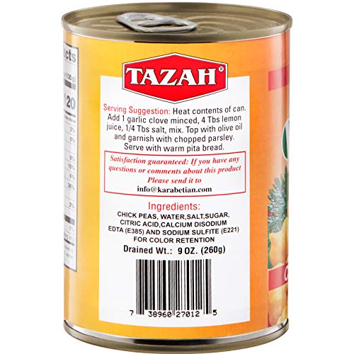 Premium Garbanzo Beans Chick Peas 14 Oz - Pack Of 6