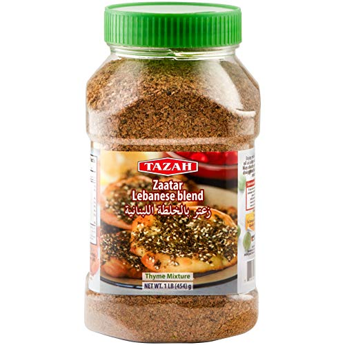 Tazah Lebanese Zaatar Thyme Mixture 16 Ounce Jar