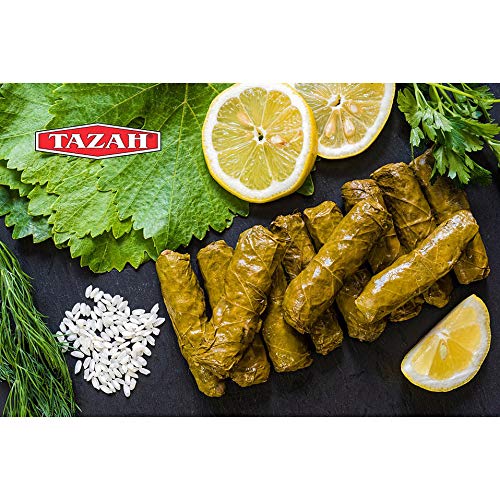 Tazah Premium Stuffed Grape Leaves Dolmas 14.1 Ounce 400 Grams