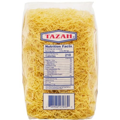 Tazah Vermicelli Pasta 15.87Oz - 450G