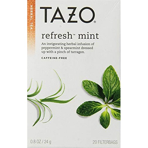 Tazo All Natural Herbal Infusion Tea Refresh Mint - 20 Tea Bags
