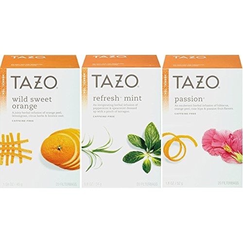 Tazo Herbal Tea, Wild Sweet Orange & Refresh Mint