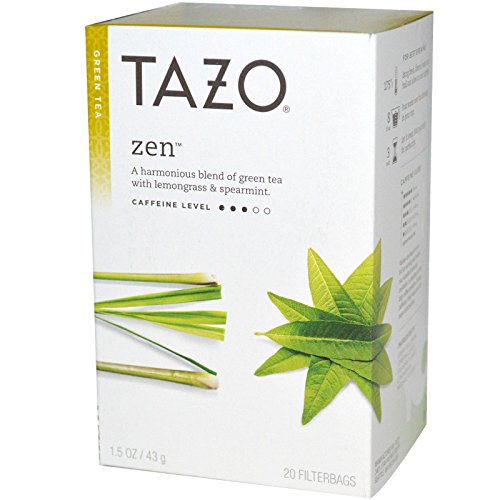 Tazo Assorted Tea Sampler 20Ct Calm Chamomile, Passion, Zen Gree Tazo Assorted Tea Sampler 20Ct Calm Chamomile, Passion, Zen Gree
