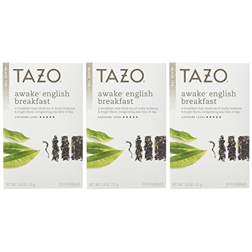 Tazo Awake English Breakfast Black Tea - 20 Tea Bags Pack Of 3