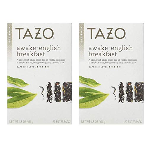 Tazo Awake English Breakfast Black Tea Tea Bags, 20 Count Pack ...