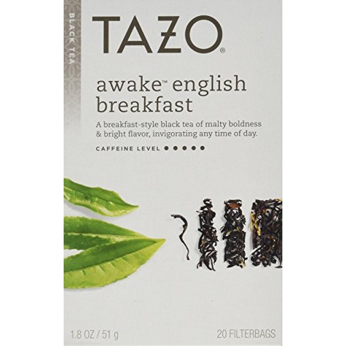 Tazo Awake English Breakfast Filterbag Tea , 20 Count Pack Of 4