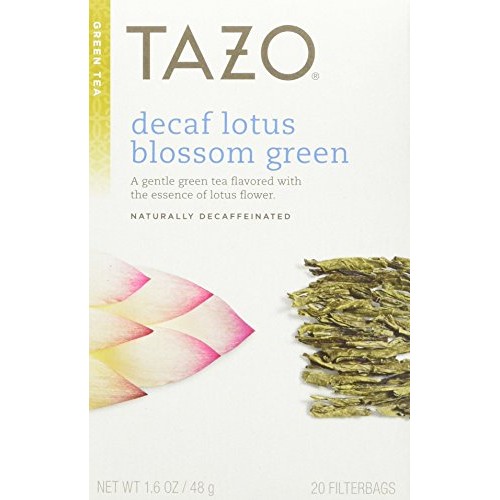 Tazo Decaf Lotus Blossom Green Tea, 20 Bag Pack Of 6