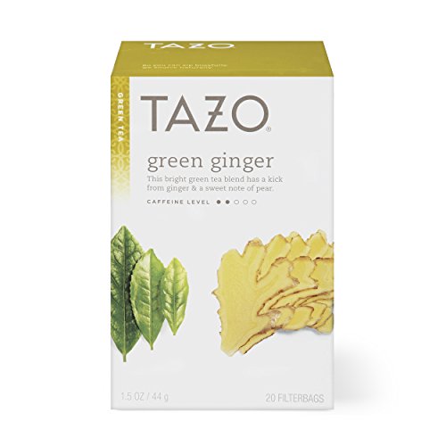Tazo Green Ginger Green Tea Filterbags, 20 Count, Pack Of 6