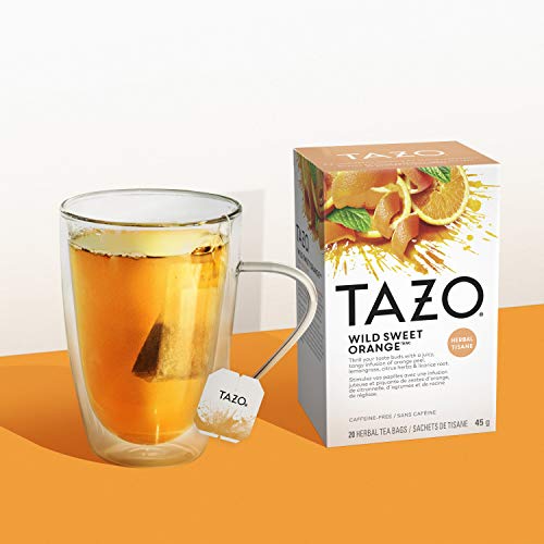 Tazo Herbal Tea Tea Bags For A Citrus Beverage Wild Sweet Orange