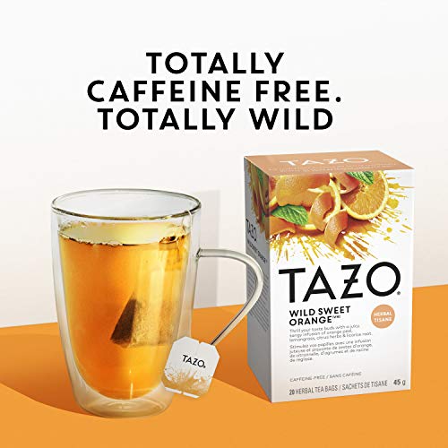 Tazo Herbal Tea Tea Bags For A Citrus Beverage Wild Sweet Orange