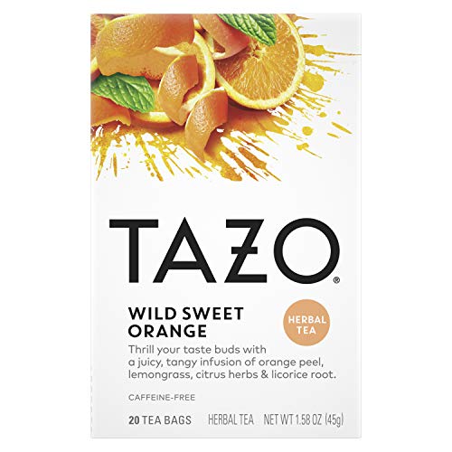 Tazo Herbal Tea Tea Bags For A Citrus Beverage Wild Sweet Orange