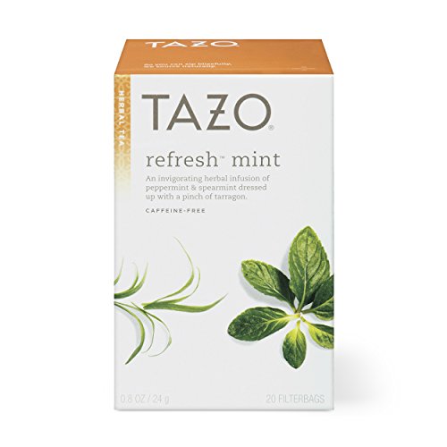Tazo Refresh Mint Herbal Tea Filterbags 20 Count