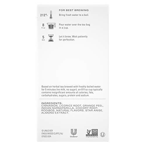 Tazo Sweet Cinnamon Spice Herbal Tea, 20 Count