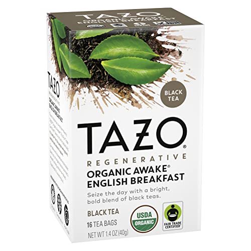 TAZO Tea Bags, Black Tea, Regenerative Organic Awake English Bre...