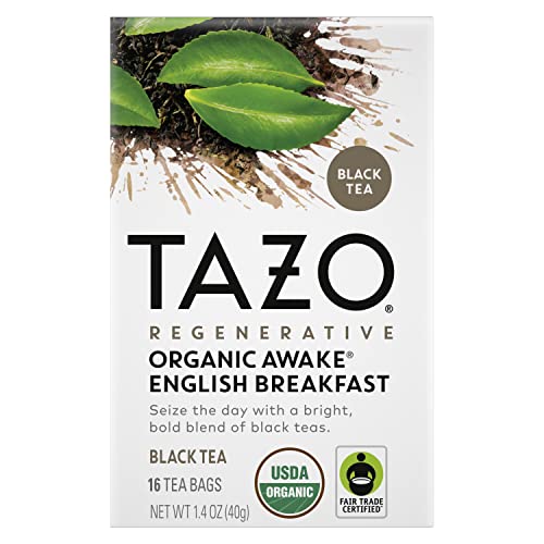 TAZO Tea Bags, Black Tea, Regenerative Organic Awake English Bre...