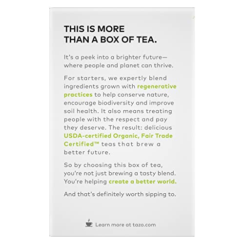 TAZO Tea Bags, Green Tea, Regenerative Organic Zen Tea, 16 Count